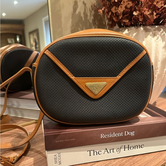 YSL Tan and Black Crossbody Bag - Picture 1 of 7